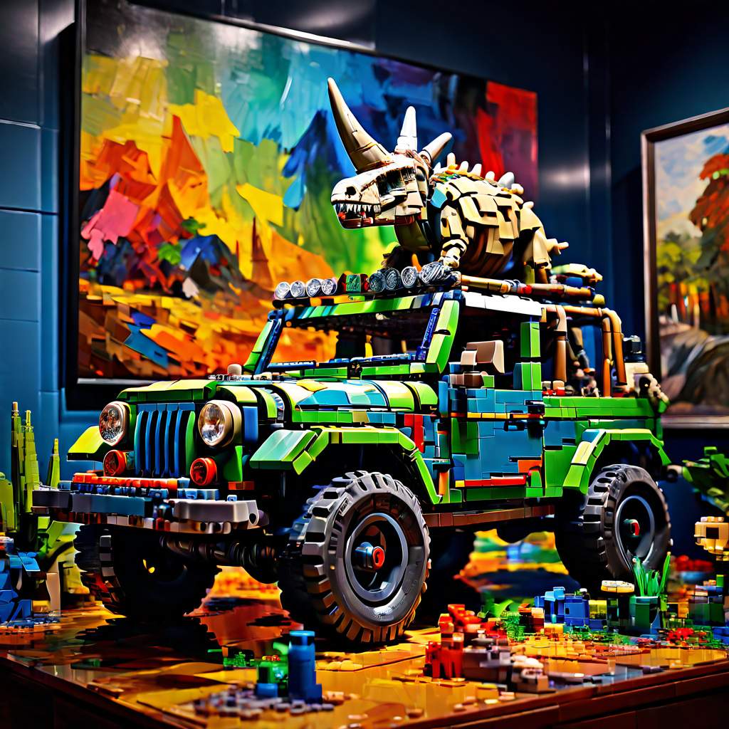 LEGO Announces Jurassic Park Jeep Wrangler and Triceratops Fossil Sets