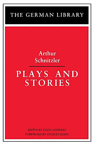 Cover of Plays and Stories: Arthur Schnitzler