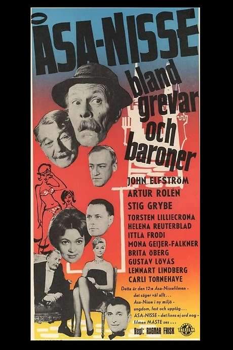 Åsa-Nisse bland grevar och baroner (1961) movie poster