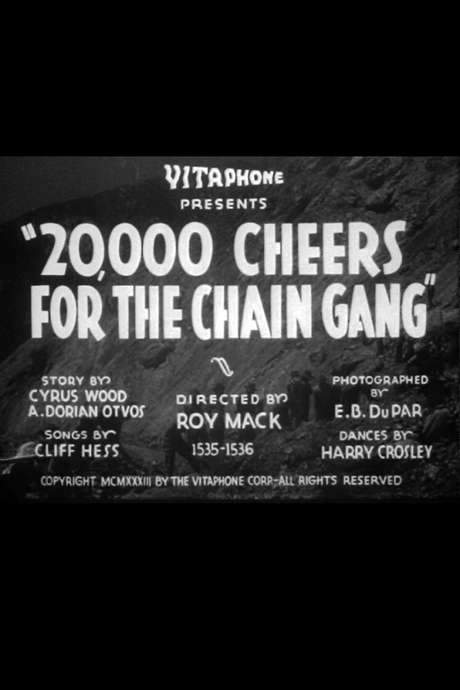 20,000 Cheers for the Chain Gang (1933) movie poster
