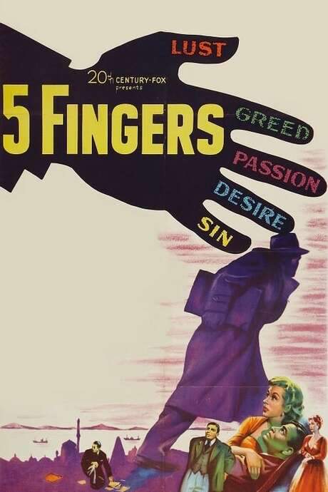 5 Fingers (1952) movie poster