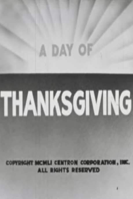 A Day Of Thanksgiving (1951) movie poster