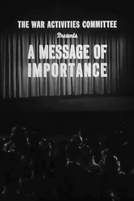 A Message of Importance (1944) movie poster