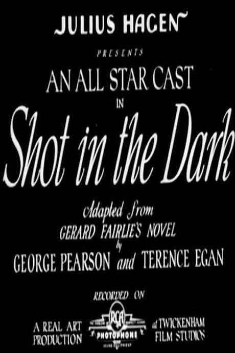 A Shot in the Dark (1933) movie poster