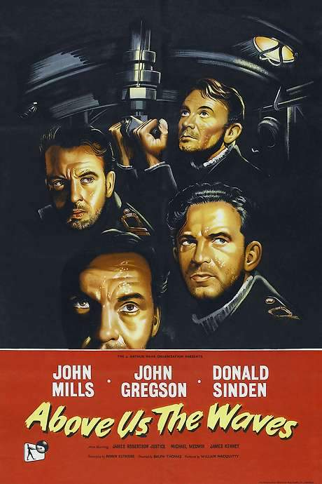 Above Us the Waves (1955) movie poster