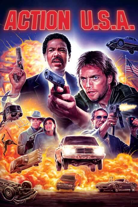 Action U.S.A. (1989) movie poster