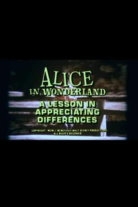 Alice in Wonderland: A Lesson in Appreciating Differences (1978) movie poster