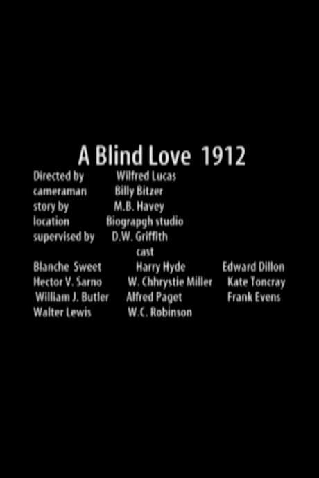 Blind Love (1912) movie poster
