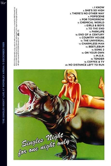 Blur: The Singles Night - Live at Wembley Arena (1999) movie poster