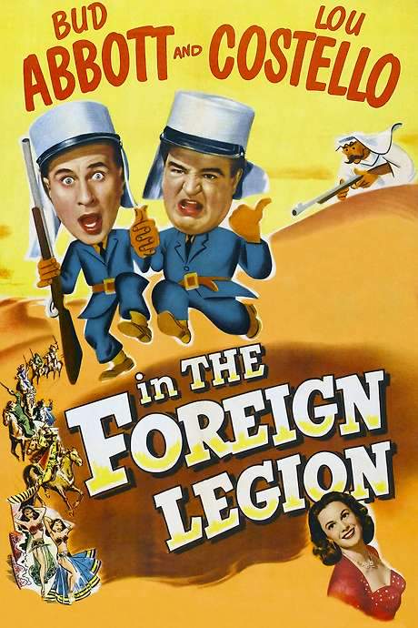 Bud Abbott and Lou Costello in the Foreign Legion (1950) movie poster