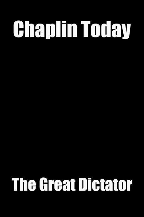 Chaplin Today: ‘The Great Dictator’ (2003) movie poster