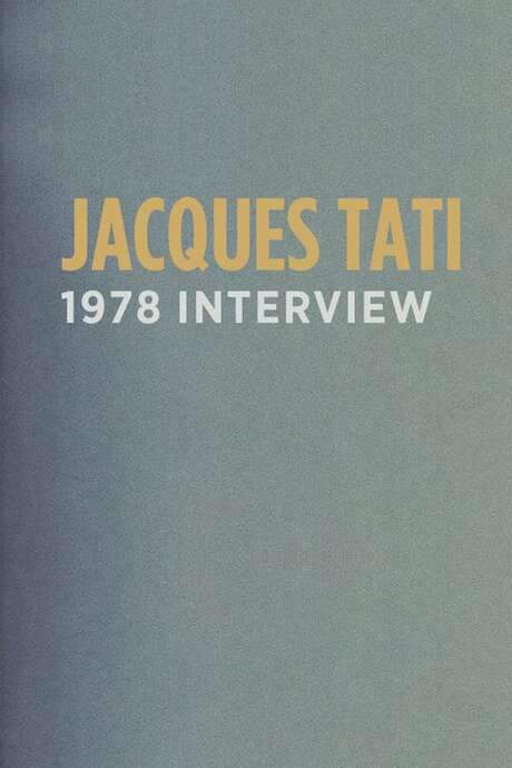 Ciné regards: Jacques Tati (1978) movie poster