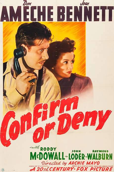 Confirm or Deny (1941) movie poster