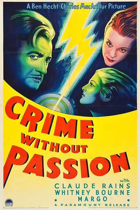Crime Without Passion (1934) movie poster