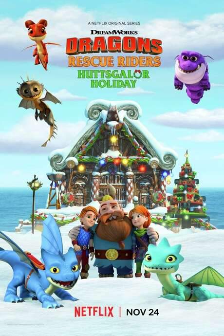Dragons: Rescue Riders: Huttsgalor Holiday (2020) movie poster