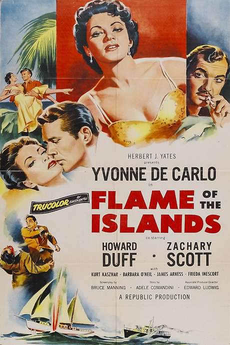 Flame of the Islands (1955) movie poster