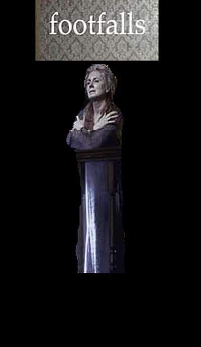 May, dressed in tatters, repeatedly paces a dimly lit space while conversing with the disembodied voice of her mother. As the work unfolds her voice is gradually absorbed by her mother’s, her steps grow slower, the lighting wanes, and by the final scene she has vanished completely.