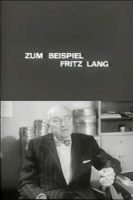 For Example Fritz Lang (1968) movie poster