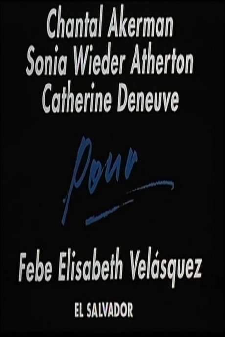 For Febe Elisabeth Velasquez, El Salvador (1991) movie poster