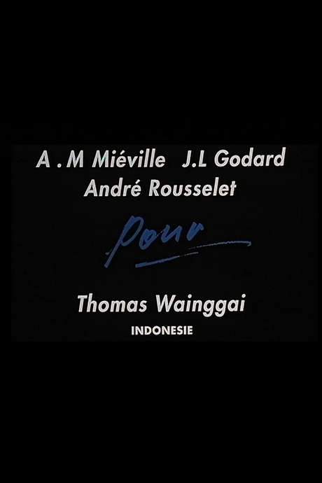 For Thomas Wainggai (1991) movie poster
