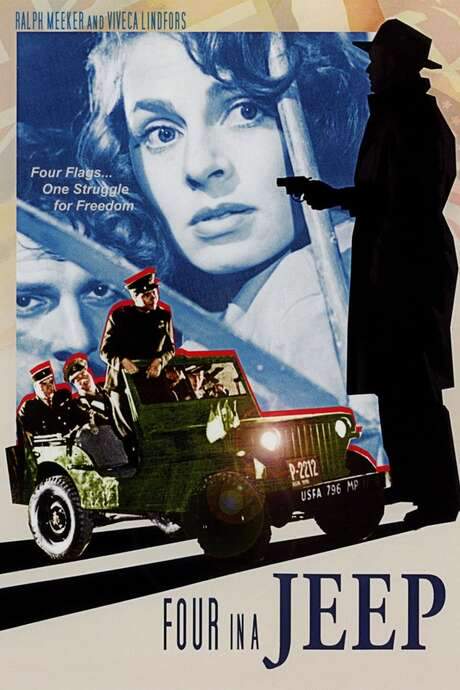 Four in a Jeep (1951) movie poster