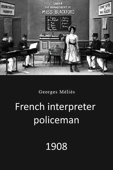 French Cops Learning English (1908) movie poster