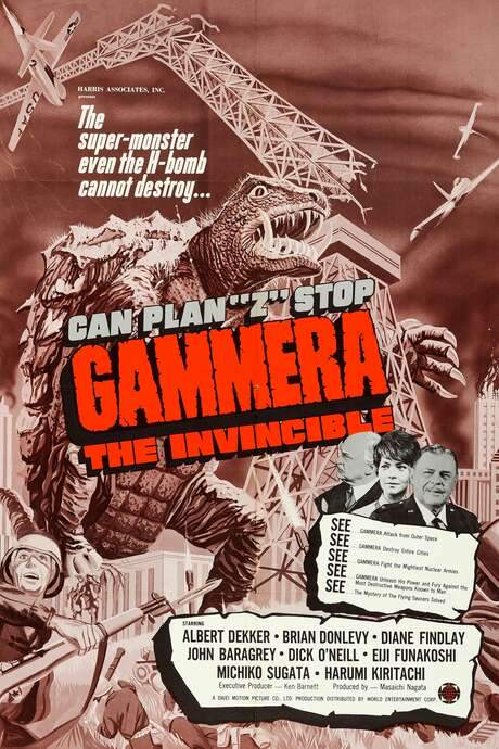 Gammera the Invincible (1966) movie poster