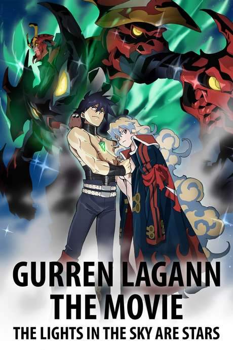Gurren Lagann the Movie: The Lights in the Sky Are Stars (2009) movie poster
