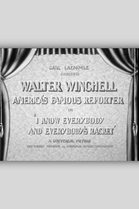 I Know Everybody and Everybody’s Racket (1933) movie poster