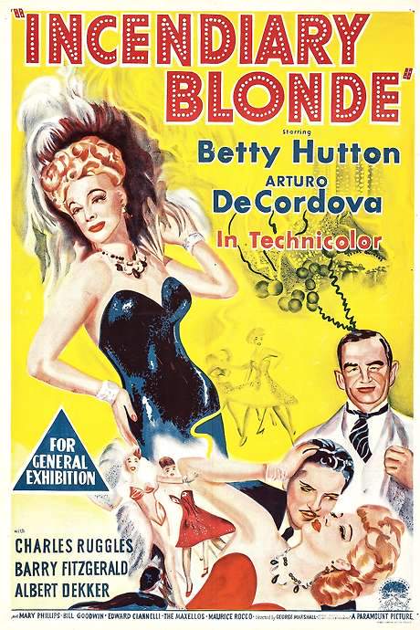 Incendiary Blonde (1945) movie poster