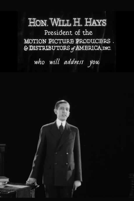 Introductory Speech by Will H. Hays (1926) movie poster