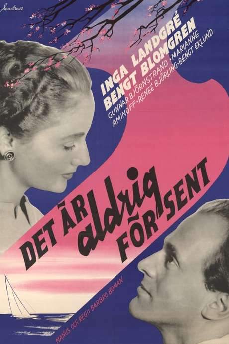 It Is Never Too Late (1956) movie poster