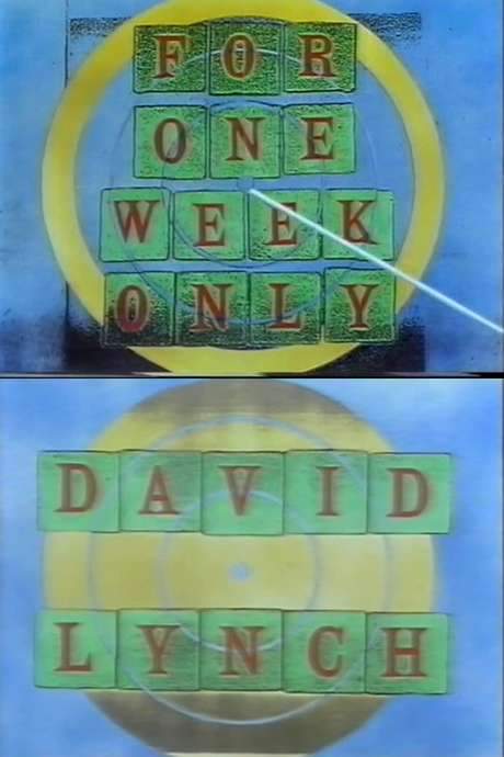 Jonathan Ross Presents for One Week Only: David Lynch (1990) movie poster