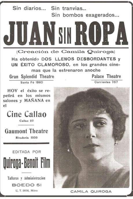 Juan sin Ropa (1919) movie poster