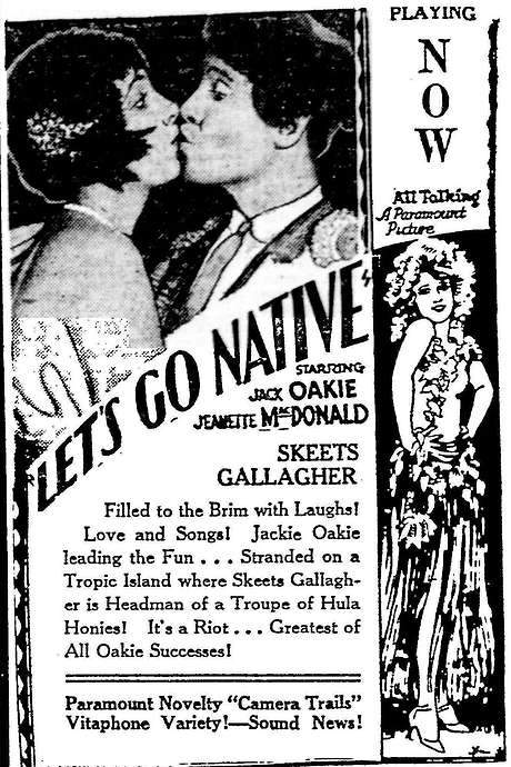 Let’s Go Native (1930) movie poster