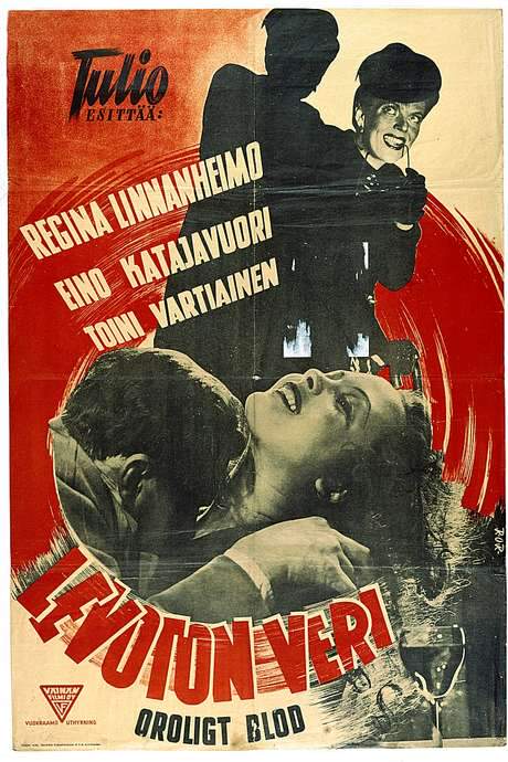 Levoton veri (1946) movie poster