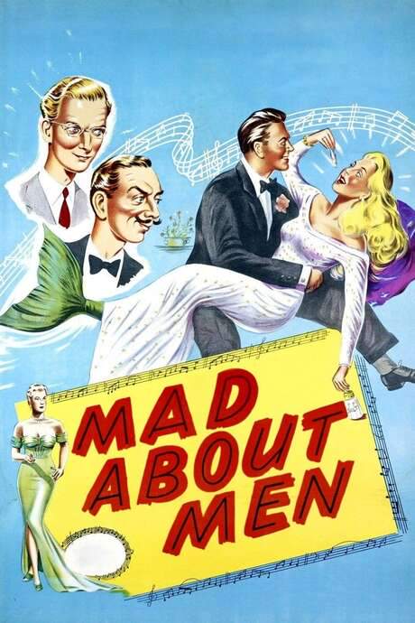 Mad About Men (1954) movie poster