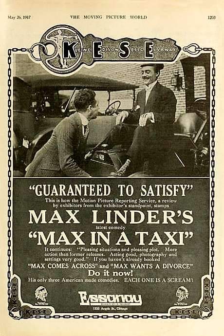 Max in a Taxi (1917) movie poster