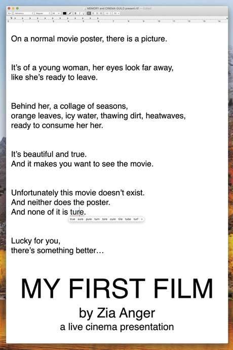 My First Film (2018) movie poster