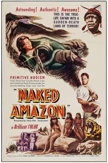 Naked Amazon (1954) movie poster