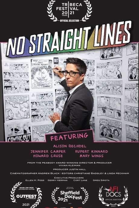 No Straight Lines: The Rise of Queer Comics (2021) movie poster