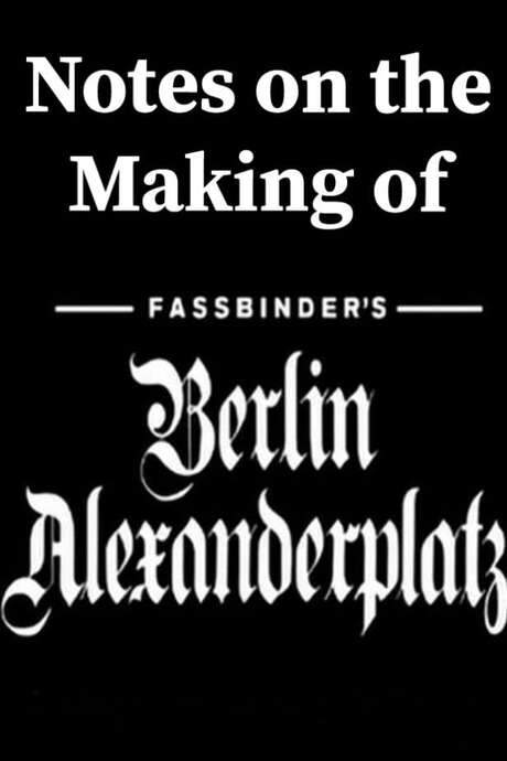 Notes on the Making of ‘Berlin Alexanderplatz’ (1980) movie poster