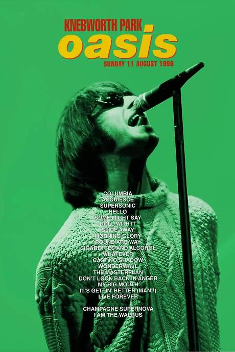 Oasis: Second Night Live at Knebworth Park (1996) movie poster