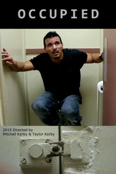 A man encounters a strange interruption during his bathroom break.
