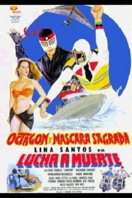 Octagon and Mascara Sagrada in Fight to the Death (1992) movie poster