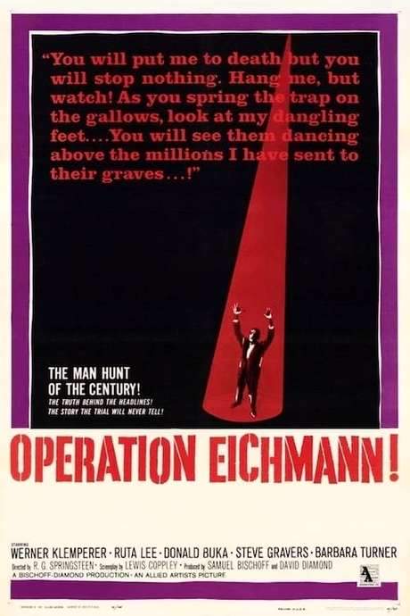 Operation Eichmann (1961) movie poster