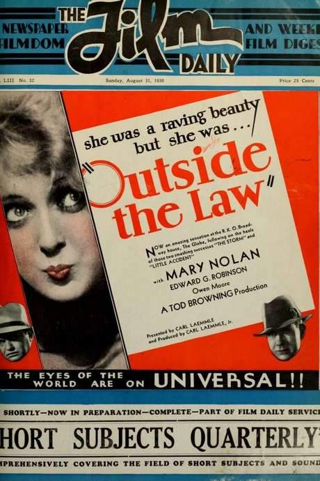 Outside the Law (1930) movie poster