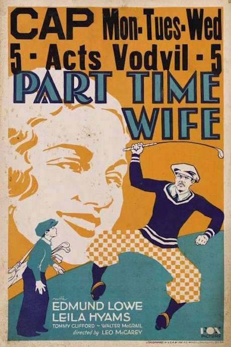 Part Time Wife (1930) movie poster