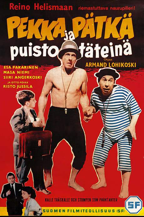 Pekka ja Pätkä puistotäteinä (1955) movie poster