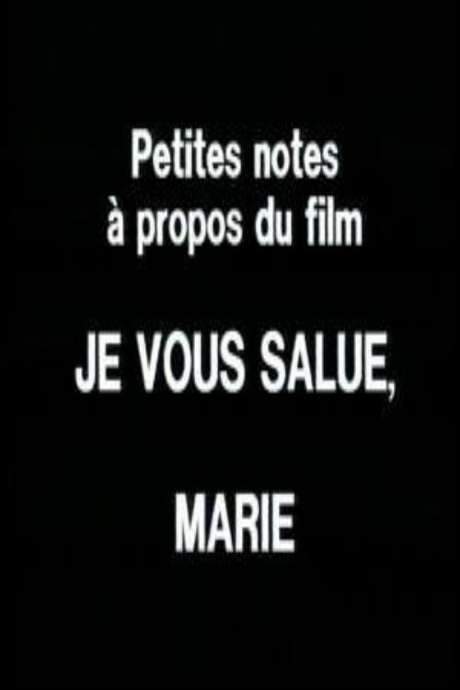 Petites notes à propos du film ‘Je vous salue, Marie’ (1983) movie poster